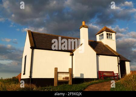 Le musée Watch House à Seaton Sluice dans Northumberland, Angleterre. La maison de montre date de 1880. Banque D'Images