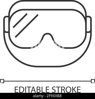 Icône linéaire de lunettes médicales Illustration de Vecteur