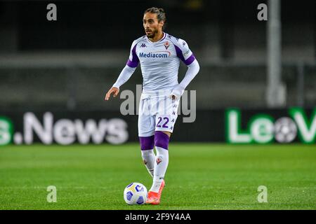 Vérone, Italie. 20 avril 2021. Martin Caceres (ACF Fiorentina) pendant Hellas Verona vs ACF Fiorentina, football italien série A match à Vérone, Italie, avril 20 2021 crédit: Agence de photo indépendante/Alamy Live News Banque D'Images