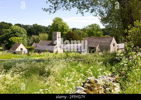 Le village Cotswold de Coln Rogers, Gloucestershire, Royaume-Uni Banque D'Images