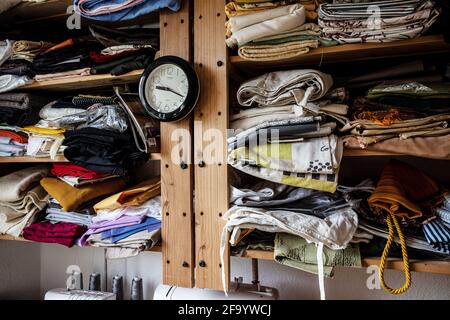 poste de travail d'un tailleur Banque D'Images