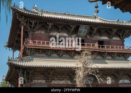 Tour de Guanyin, Temple de Dule. Jizhou, Tianjin, Chine. Banque D'Images