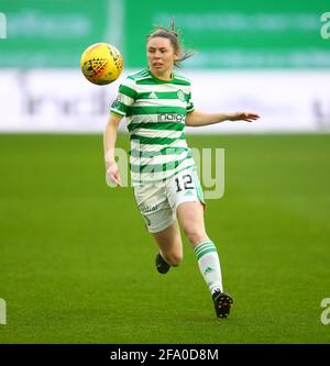 Celtic Park, Glasgow, Royaume-Uni. 21 avril 2021. Scottish Womens Premier League, Celtic versus Rangers; Rachel Donaldson de Celtic Women on the ball Credit: Action plus Sports/Alamy Live News Banque D'Images