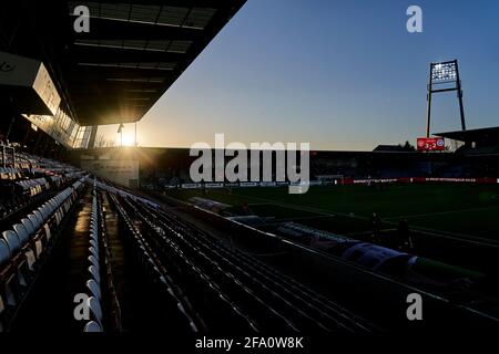 Aalborg, Danemark. 21 avril 2021. Aalborg Portland Park vu après le match 3F Superliga entre Aalborg Boldklub et Odense Boldklub à Aalborg. (Crédit photo : Gonzales photo/Alamy Live News Banque D'Images