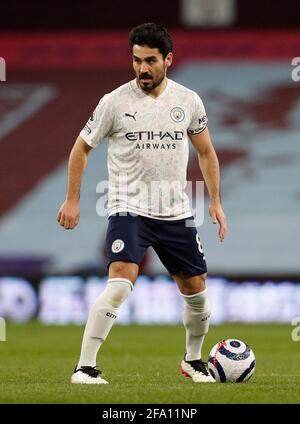 Birmingham, Angleterre, 21 avril 2021. Ilkay Gundogan de Manchester City pendant le match de la Premier League à Villa Park, Birmingham. Le crédit photo doit être lu : Darren Staples / Sportimage Banque D'Images