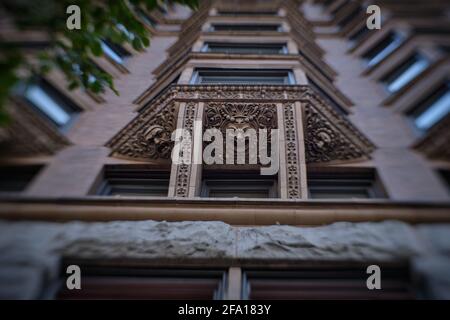 Lensbaby photographie de l'architecture de Chicago Banque D'Images