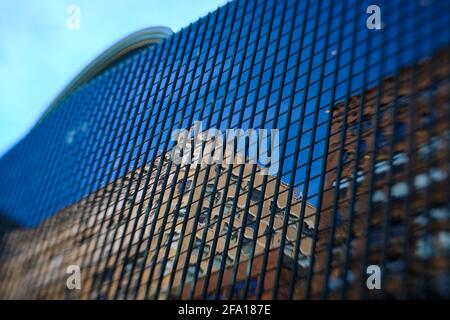 Lensbaby photographie de l'architecture de Chicago Banque D'Images