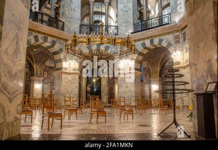 aachen - Der Aachener Dom, auch Hoher Dom zu Aachen, oder Aachener Marienkirche, ist die Bischofskirche des Bistums Aachen Banque D'Images