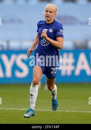 Manchester, Angleterre, 21 avril 2021. Pernillie Harder de Chelsea pendant le match de la Super League FA WomenÕs au stade Academy, Manchester. Crédit photo devrait se lire: Andrew Yates / Sportimage crédit: Sportimage / Alay Live News Banque D'Images