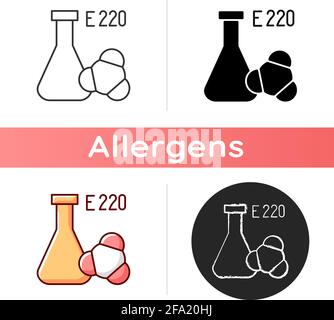 Icône sulfites Illustration de Vecteur