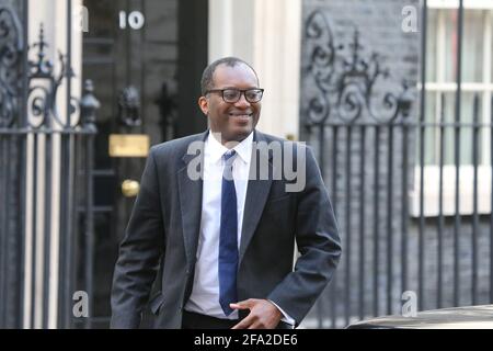 Londres, Angleterre, Royaume-Uni. 22 avril 2021. Secrétaire d'État à l'entreprise, à l'énergie et à la stratégie industrielle KWASI KWARTEG crédit: Tayfun Salci/ZUMA Wire/Alamy Live News Banque D'Images