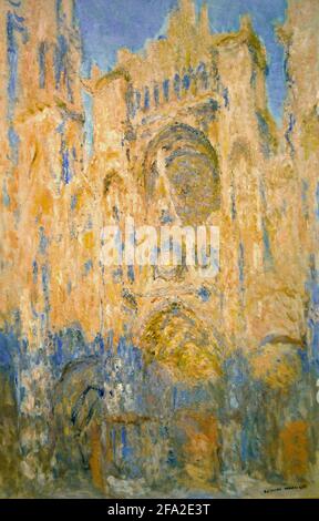 Claude Monet (1840-1926). Peintre impressionniste français. Cathédrale de Rouen, effet de soleil, fin de journée, 1892. Musée Marmottan Monet. Paris. France. Banque D'Images