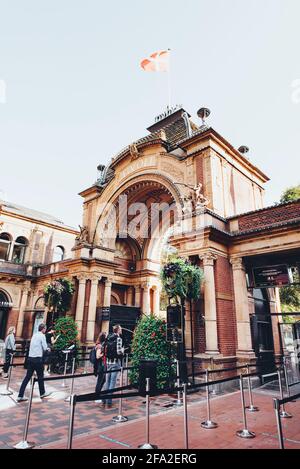 Copenhague, Danemark - 14 septembre 2020. Tivoli Gardens est un parc d'attractions et un jardin de loisirs à Copenhague, au Danemark. Le parc a ouvert ses portes le 15 août Banque D'Images