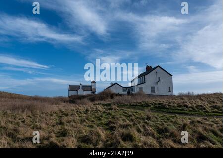 Watch House Museum, Rocky Island, Seaton Sluice Northumberland, Royaume-Uni Banque D'Images