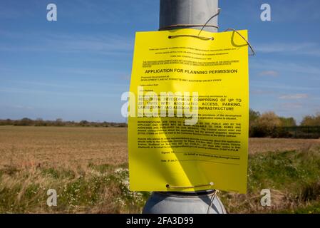 Terrain de développement à Fossetts Way Southend-on-Sea, Essex, Royaume-Uni. Comprenant jusqu'à 221 unités de préfets avec accès, aménagement paysager et infrastructure associés Banque D'Images