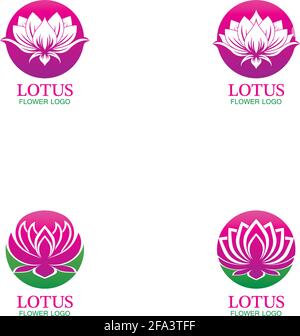 Motif fleurs de lotus Vector pour le spa, les cours de yoga, l'hôtel et le complexe Illustration de Vecteur