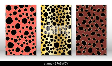 Texture paillettes dorées. Motif léopard de la peau de l'animal. Imprimé guépard. Couvre le modèle de conception. Imprimé léopard. Illustration de Vecteur