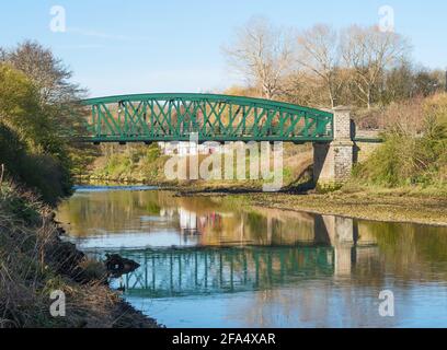 Fatfield Bridge sur le port de la rivière à Washington, au nord-est de l'Angleterre, au Royaume-Uni Banque D'Images