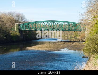 Fatfield Bridge sur le port de la rivière à Washington, au nord-est de l'Angleterre, au Royaume-Uni Banque D'Images