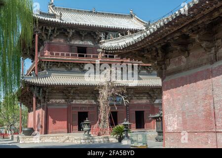 Tour de Guanyin, Temple de Dule. Jizhou, Tianjin, Chine. Banque D'Images