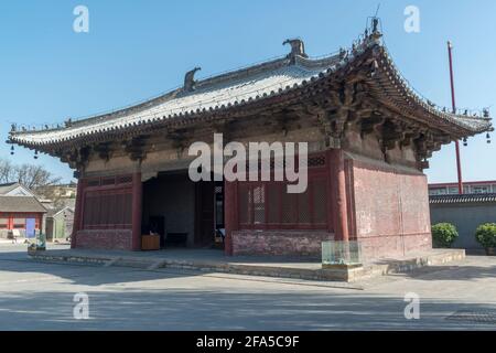 Porte du Temple du Temple de Dule. Jizhou, Tianjin, Chine. Banque D'Images