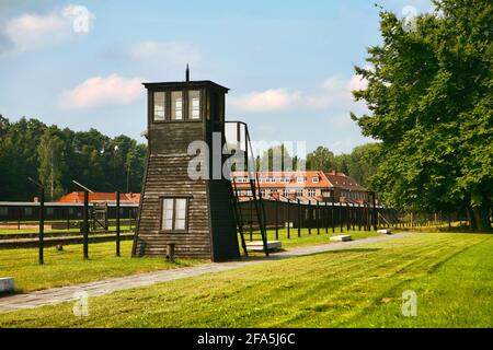 Pologne, Sztutowa, camp de concentration nazi, Pomerania voïvodeship. Banque D'Images