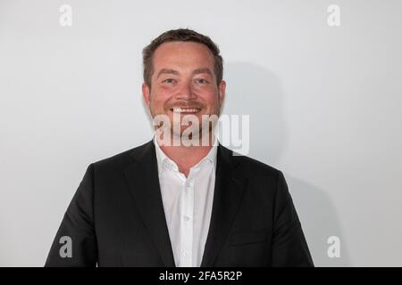 Der Kandidat zum Vorsitz der bayerischen SPD Uli Grötsch am 23. Avril 2021 à München. Die bayerische SPD wählt morgen einen neuen Vorsitzenden bzw. ein neues Vorsitzenden Duo. * le candidat à la présidence des sociaux-démocrates bavarois Uli Groetsch le 23 2021 avril à Munich, Allemagne. Le SPD Bavaria élira demain un nouveau duo leader/leader. (Photo par Alexander Pohl/Sipa USA) crédit: SIPA USA/Alay Live News Banque D'Images