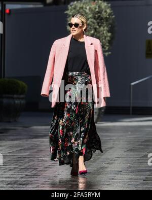 Non exclusif : Ashley Roberts, Global radio Studios, Londres, Royaume-Uni, 22 avril 2021, Photo par piQtured Banque D'Images