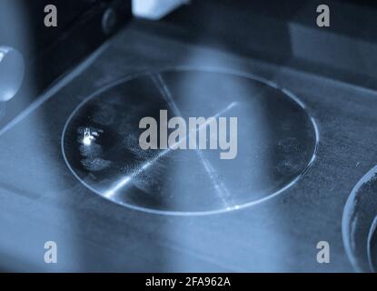 Processus de création d'un objet métallique avec un laser. Banque D'Images