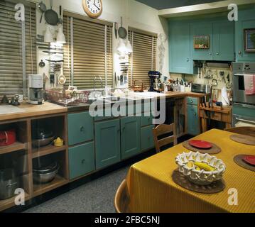 La cuisine de Julia Child de sa maison d'Irving Street, Cambridge, Massachusetts, a été exposée au Smithsonian institution National Museum. Banque D'Images