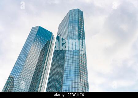 Allemagne, Hesse, Francfort, Twin Towers Banque D'Images