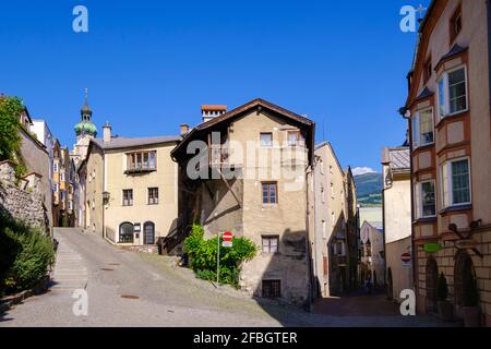 Vieille ville de Hall dans le Tyrol, Tyrol, Autriche Banque D'Images