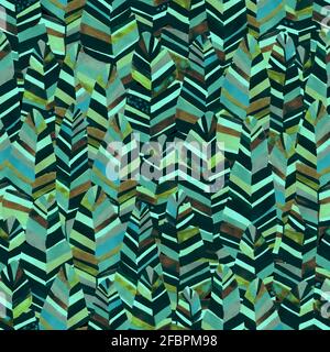 rayures feuilles sans couture motif vectoriel. ornement pour tissus, papiers peints, emballages et textiles. Banque D'Images