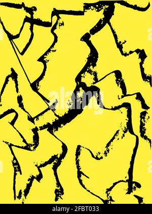 arrière-plan abstrait de motif de texture avec craquelure lignes brisées sur couleur arrière-plan Banque D'Images