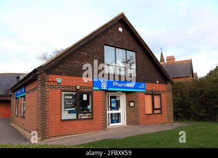 Lincolnshire Co-Op Pharmacy, Building, Hunstanton, Norfolk, Angleterre. Banque D'Images