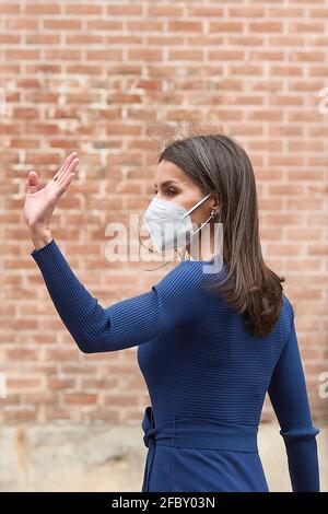 Alcala de Henares, Madrid, Espagne. 23 avril 2021. LA REINE LETIZIA d'Espagne assiste à la Journée internationale du livre à l'Institut Cervantes. Credit: Jack Abuin/ZUMA Wire/Alay Live News Banque D'Images