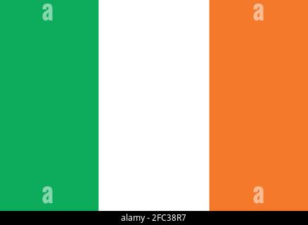 Illustration vectorielle du drapeau de l'Irlande Illustration de Vecteur