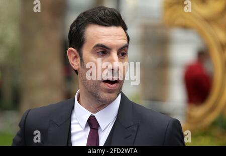 Photo du dossier datée du 10/05/16 de Sacha Baron Cohen, qui est nominé pour son travail de soutien en tant que militant social Abbie Hoffman dans le procès du Chicago 7 et son scénario écrit sur Borat Moviefilm ultérieur à cette année Academy Awards. Date de publication : samedi 24 avril 2021. Banque D'Images