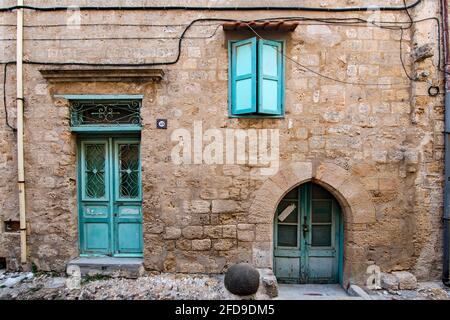 Les vieilles portes de la vieille ville de Rhodes Banque D'Images