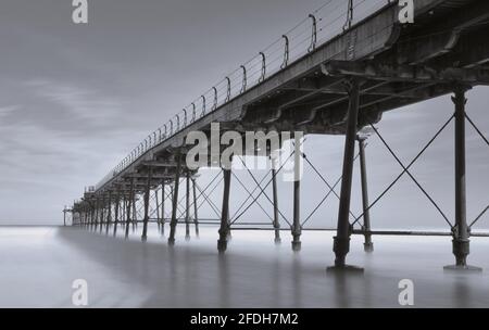 Jetée de Saltburn-by-the-Sea Banque D'Images