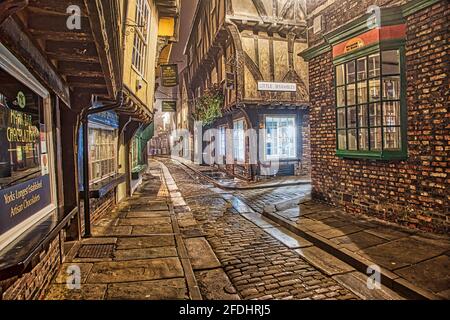 La Shambles York Banque D'Images