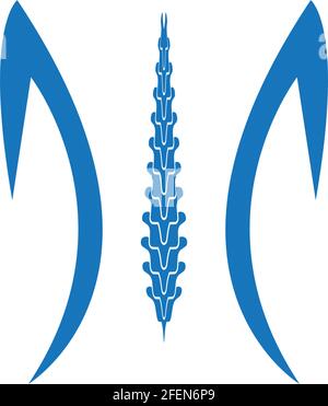 Diagnostic de la colonne vertébrale logo symbol vector illustration design template Illustration de Vecteur