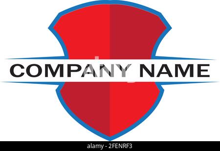 logo shield design vector, logo shield logo template, logosymbol icon-vector Illustration de Vecteur