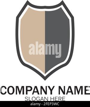 logo shield design vector, logo shield logo template, logosymbol icon-vector Illustration de Vecteur