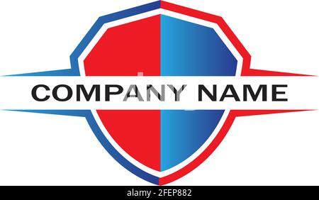 logo shield design vector, logo shield logo template, logosymbol icon-vector Illustration de Vecteur