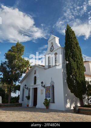 Eglise de Santo Domingo de Guzman à Benalmadena Pueblo, Malaga, Espagne. Banque D'Images