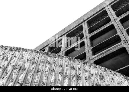 Architecture de style Brutaliste, Minories car Park à Londres, Royaume-Uni Banque D'Images