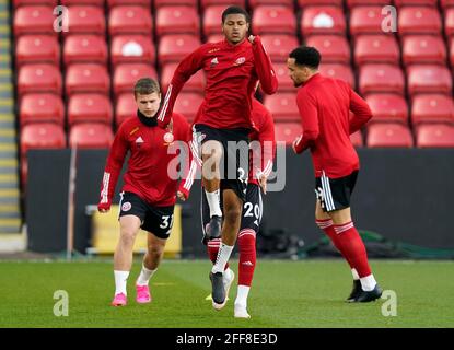 Sheffield, Angleterre, le 24 avril 2021. Rhian Brewster de Sheffield Utd lors du match de la Premier League à Bramall Lane, Sheffield. Le crédit photo devrait se lire: Andrew Yates / Sportimage Banque D'Images