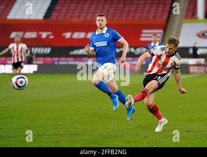 Sheffield, Angleterre, le 24 avril 2021. Ben Osborn de Sheffield Utd lors du match de la Premier League à Bramall Lane, Sheffield. Le crédit photo devrait se lire: Andrew Yates / Sportimage Banque D'Images