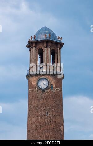 tour de l'horloge du château d'Erzurum en Turquie Banque D'Images